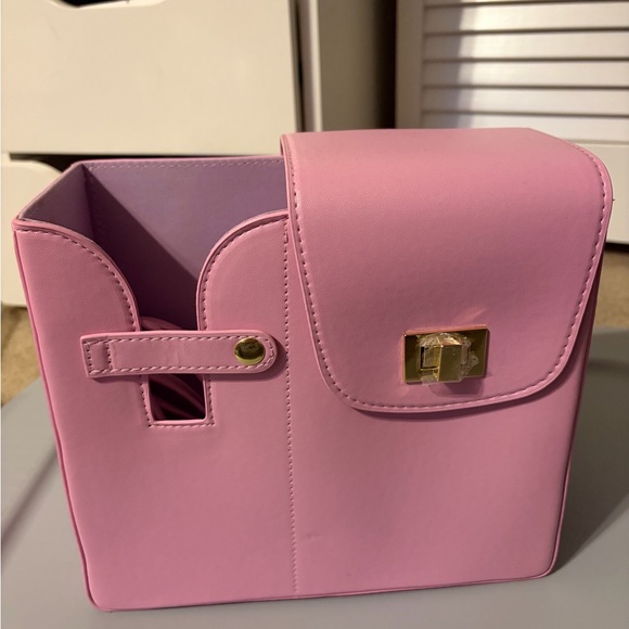 Brand new Pink Leather Women's storage Bag - Picture 1 of 5
